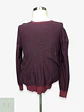 Suéter de Punto Fino en Burdeos Bicolor Primark Talla ML - Miniatura 1