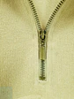 Sweater de Punto Acanalado con Medio Cierre en Beige Arena Luciano Talla LXL - Miniatura 4