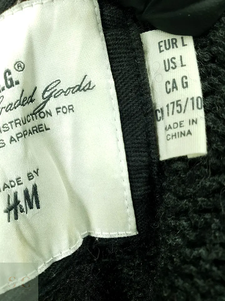 Suéter de Punto Trenzado con Cuello Cruzado en Gris Antracita L.O.G.G. by H&M Talla S 4