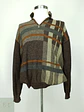 Jersey de Punto Jacquard con Medio Cierre en Marrón Tostado Babista Talla XL - Miniatura 2