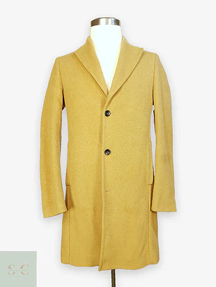 Abrigo Camel Japonés Sisley Lana Talla SM