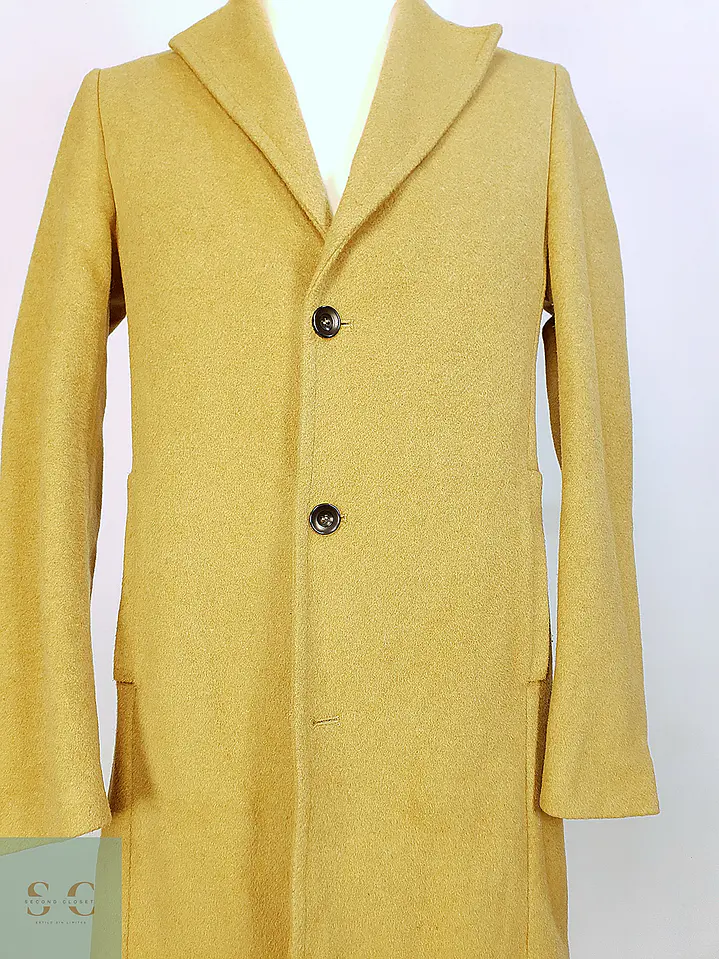 Abrigo Camel Japonés Sisley Lana Talla SM 6