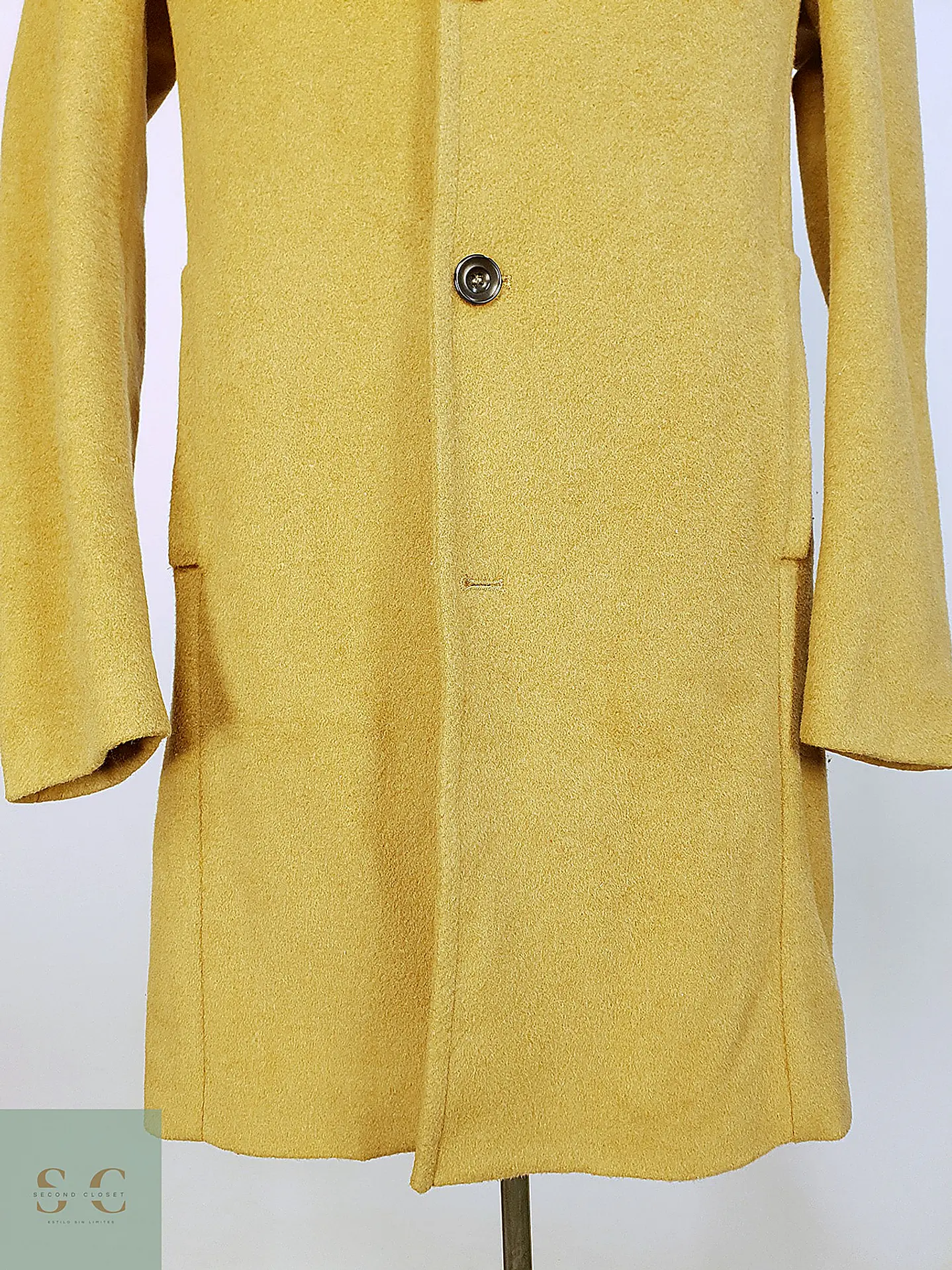 Abrigo Camel Japonés Sisley Lana Talla SM 7