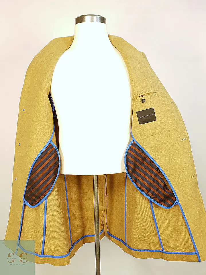 Abrigo Camel Japonés Sisley Lana Talla SM 9
