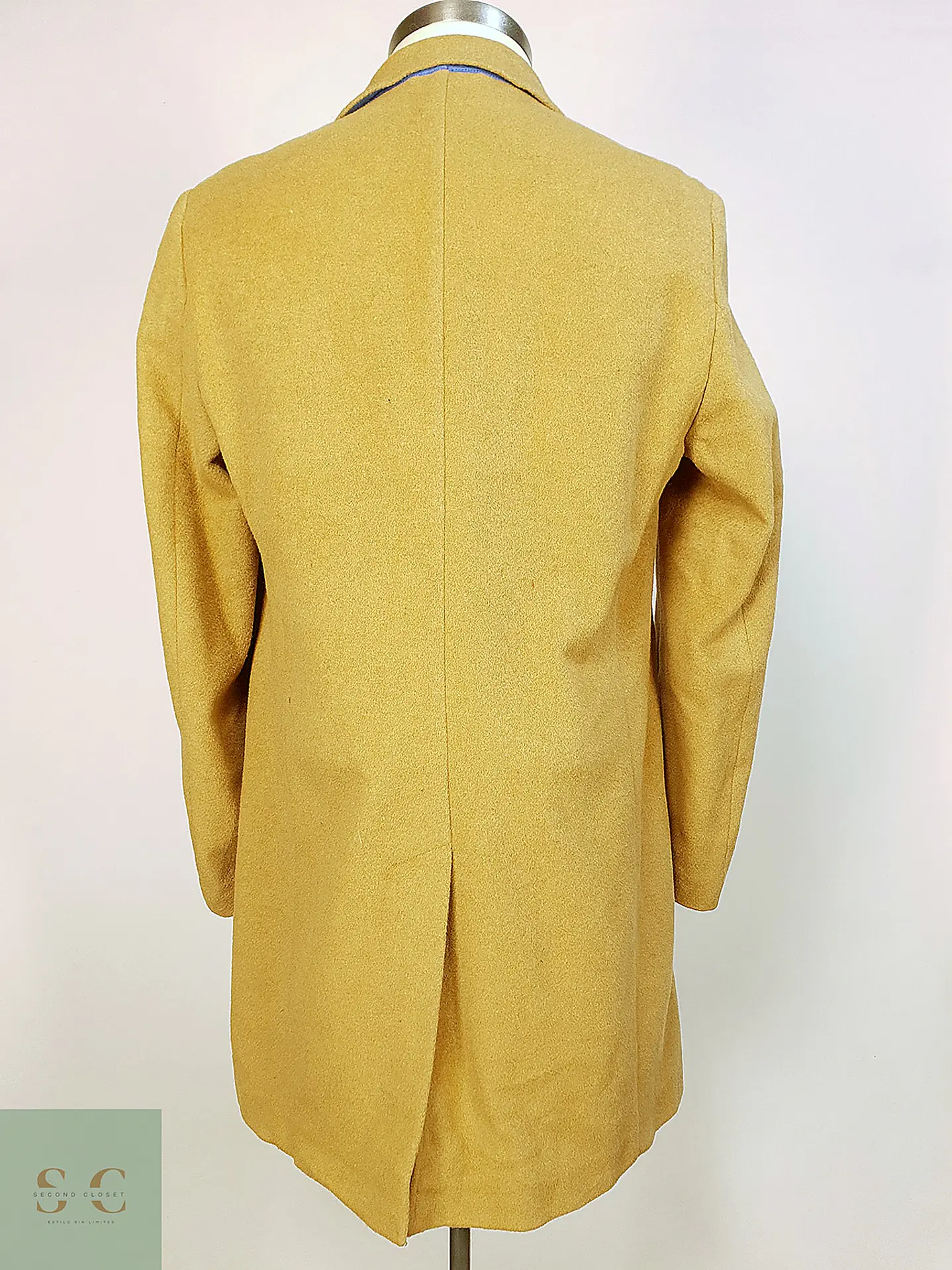 Abrigo Camel Japonés Sisley Lana Talla SM 11