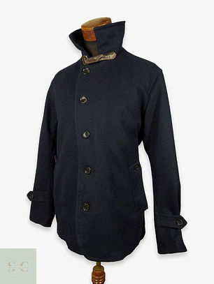 Abrigo Lana Oxford Azul – TALLA L