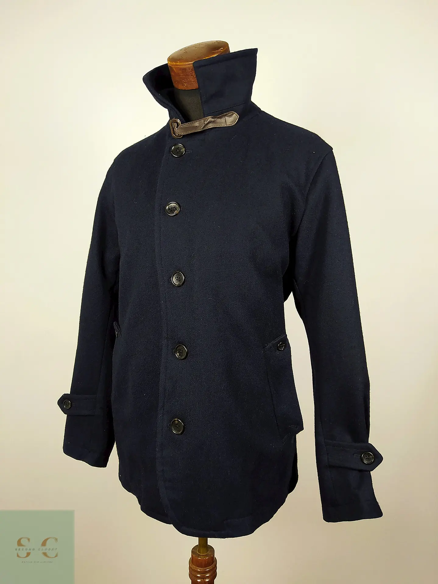 Abrigo Lana Oxford Azul – TALLA L 2