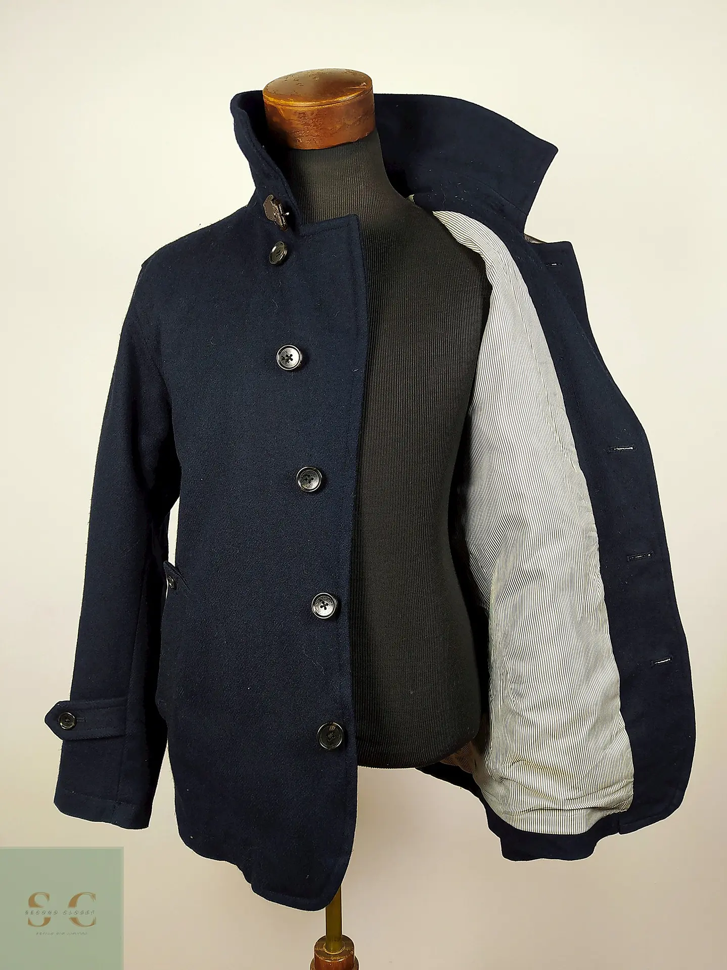 Abrigo Lana Oxford Azul – TALLA L 5