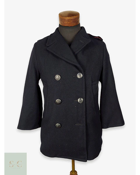 Abrigo marinero lana vintage Stratojac USA Talla S