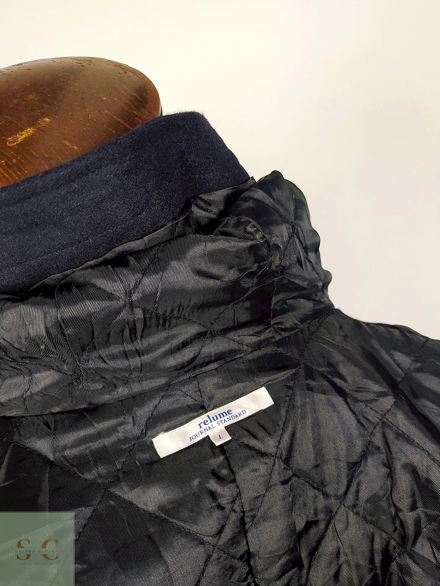 Abrigo Japonés Montgomery lana azul Journal Standard Talla S  6