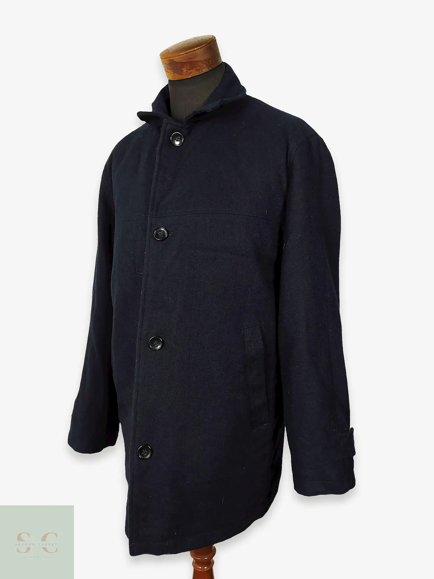 Abrigo lana hombre chaqueton azul  Talla LXL London Fog 1