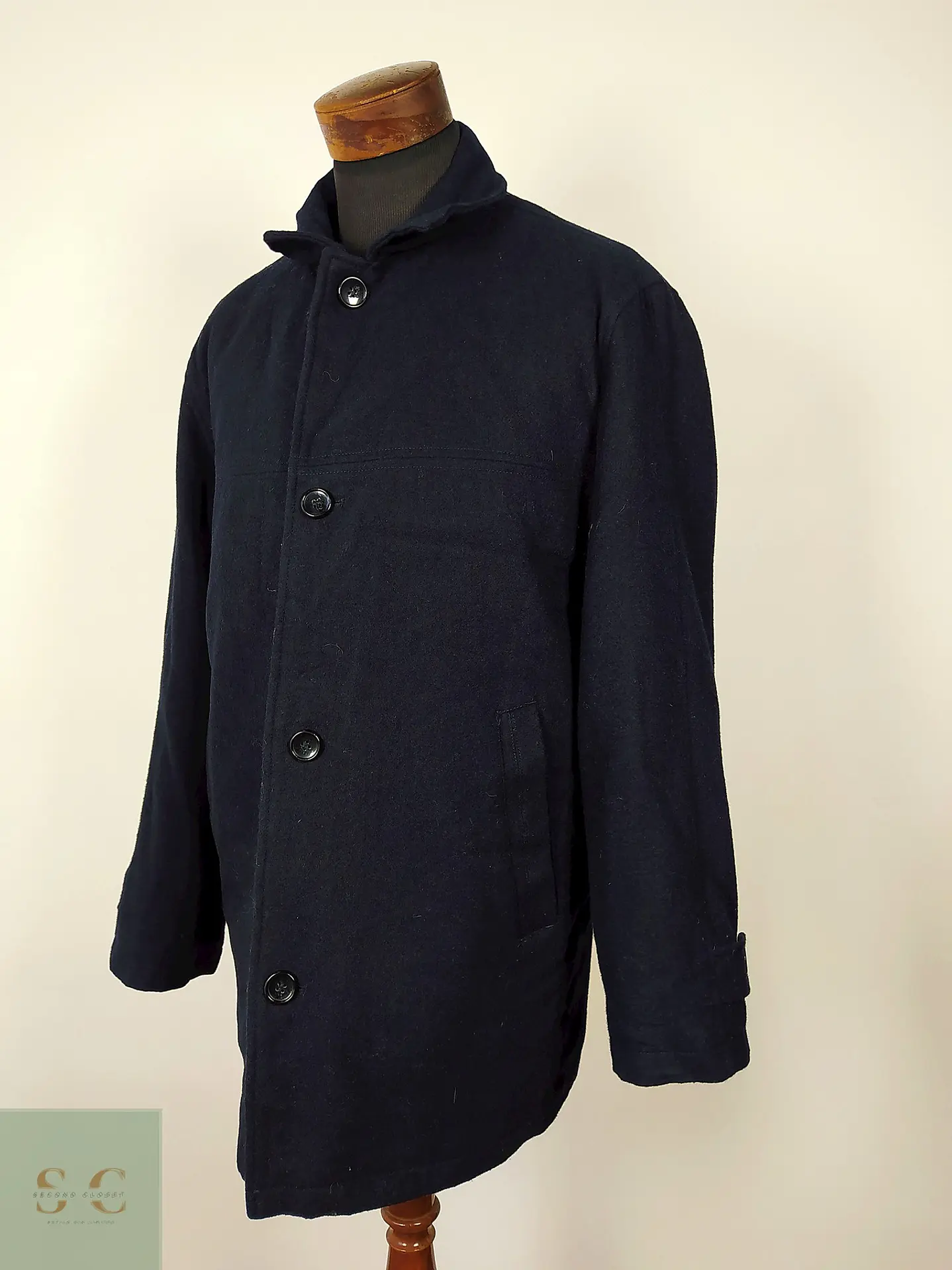 Abrigo lana hombre chaqueton azul  Talla LXL London Fog 2