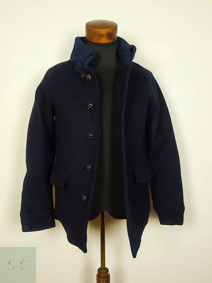 Abrigo Japonés lana azul Talla XS URBAN RESEARCH 2