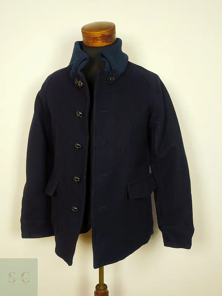 Abrigo Japonés lana azul Talla XS URBAN RESEARCH 3