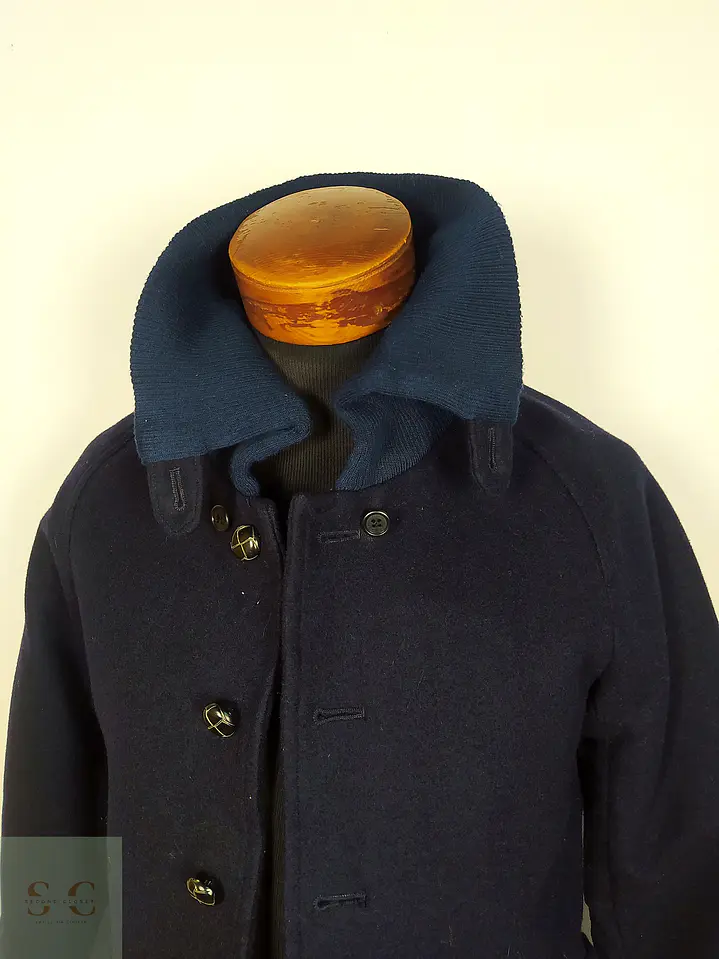 Abrigo Japonés lana azul Talla XS URBAN RESEARCH 5