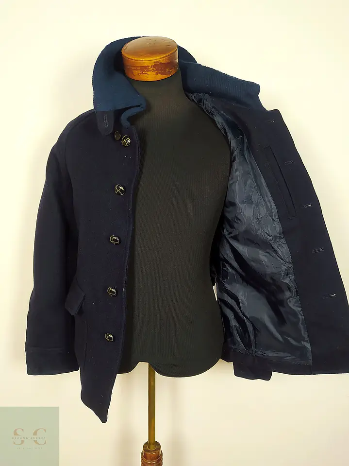 Abrigo Japonés lana azul Talla XS URBAN RESEARCH 6