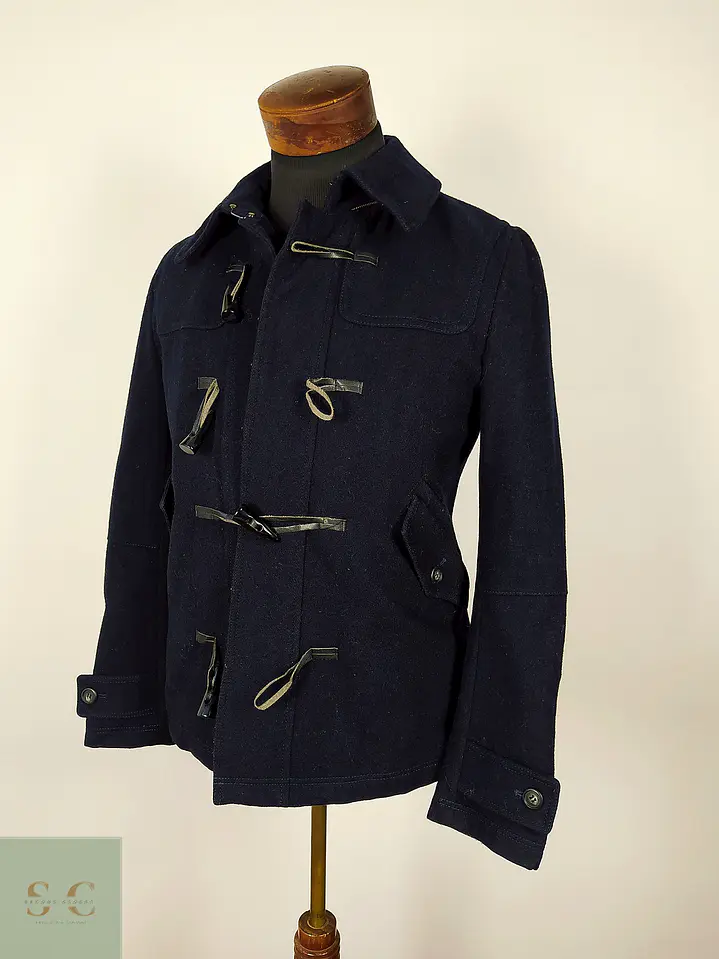 Abrigo Japonés lana montgomery azul Talla XS/S Men´s Melrose 2