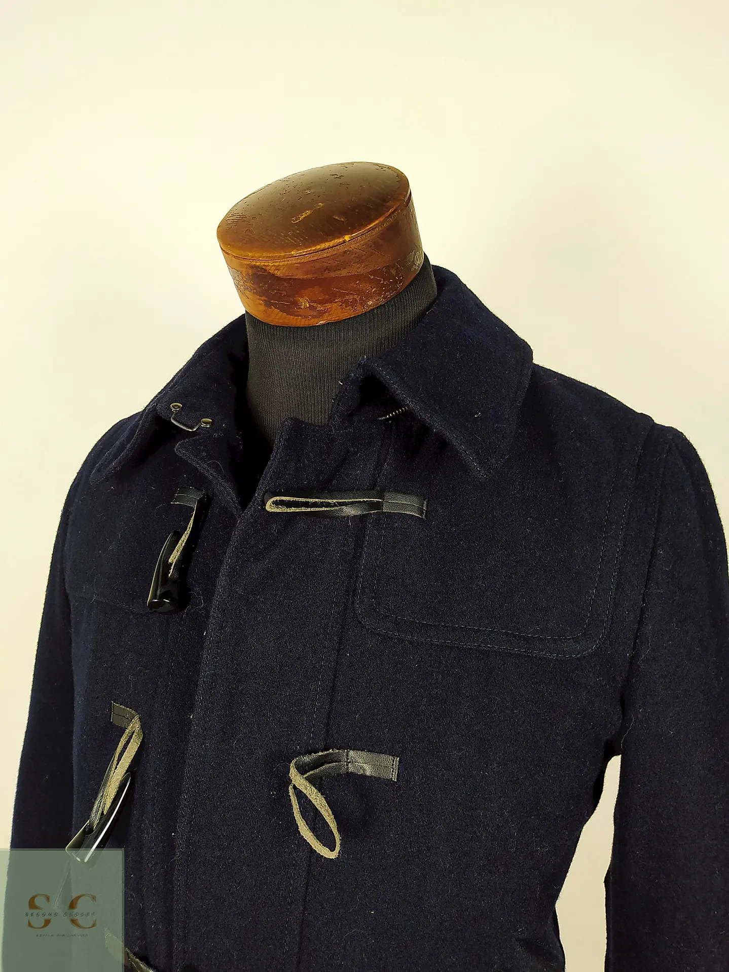Abrigo Japonés lana montgomery azul Talla XS/S Men´s Melrose 3