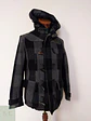 Abrigo Montgomery lana ABX Plomo y Negro Talla S - Miniatura 3