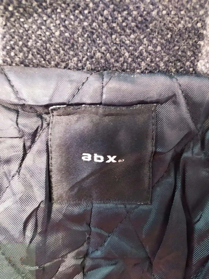 Abrigo Montgomery lana ABX Plomo y Negro Talla S 6