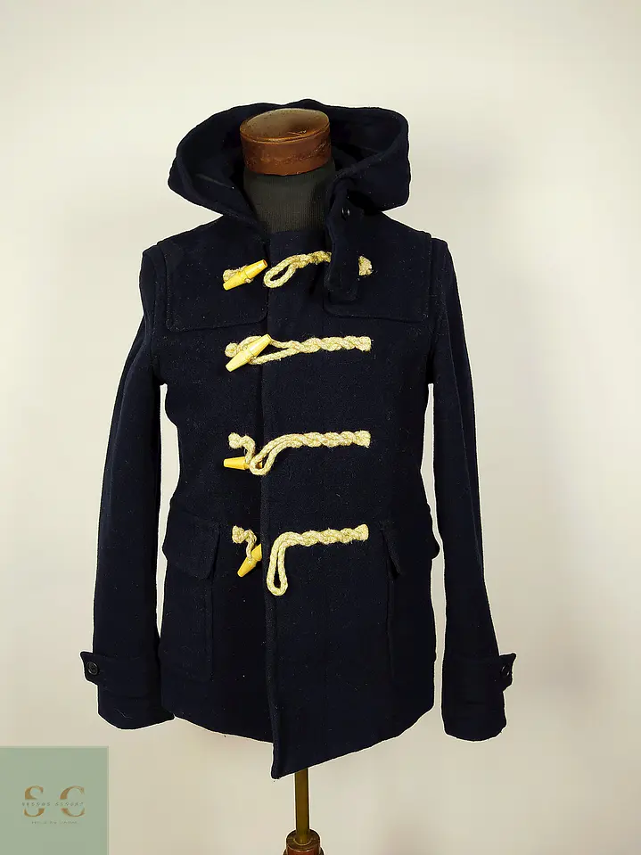 Abrigo Japonés Montgomery lana premium azul Talla S 2