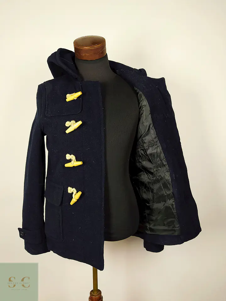 Abrigo Japonés Montgomery lana premium azul Talla S 5