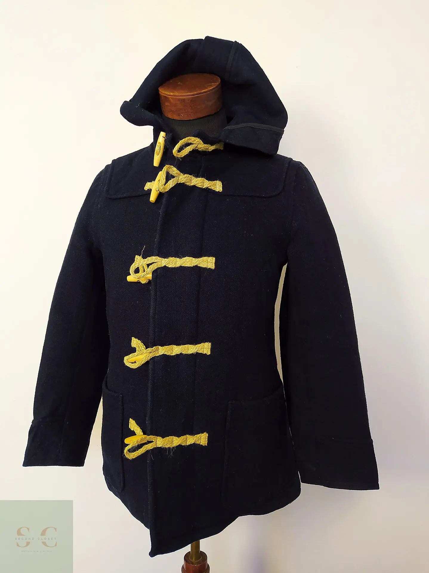 Abrigo montgomery lana premium Harvard Azul Talla XS 3