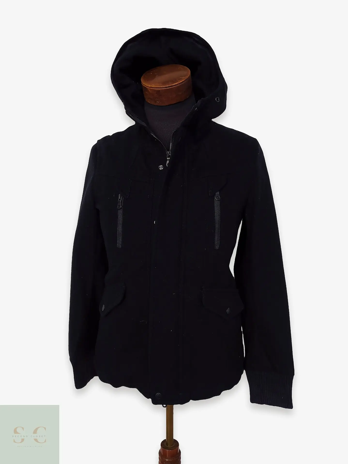 Chaqueta Japonesa Lana y cashmere TK Japan Negro Talla XS 1
