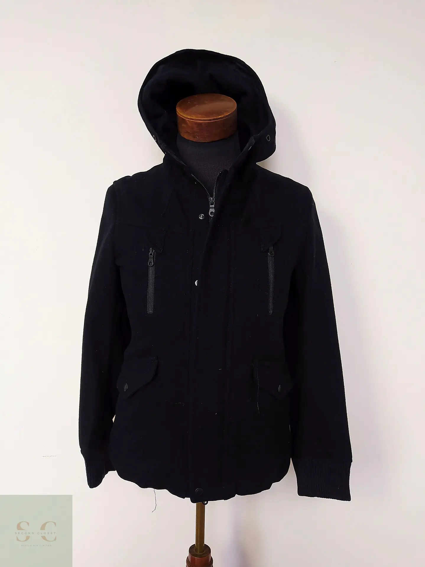 Chaqueta Japonesa Lana y cashmere TK Japan Negro Talla XS 3