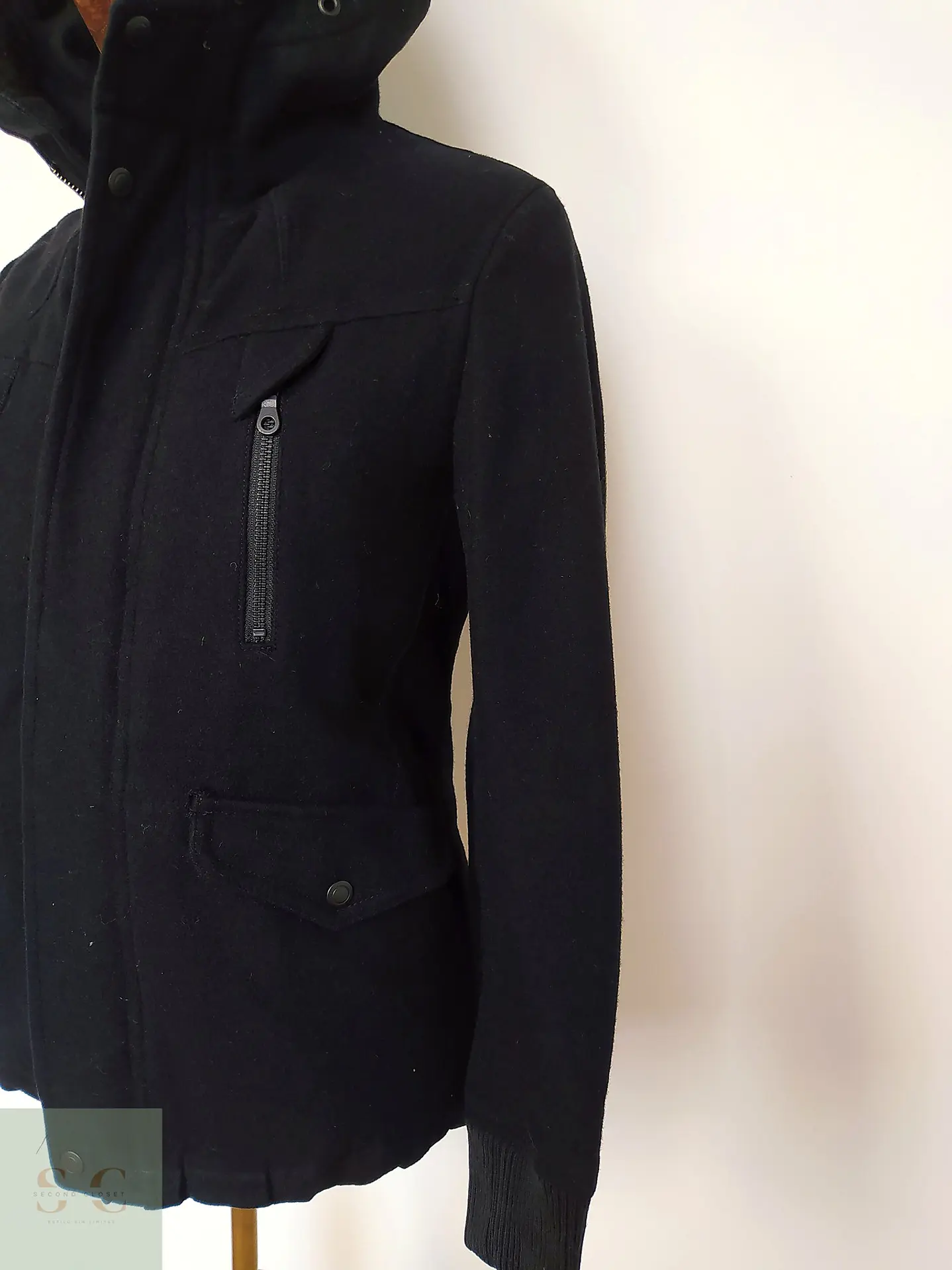 Chaqueta Japonesa Lana y cashmere TK Japan Negro Talla XS 4