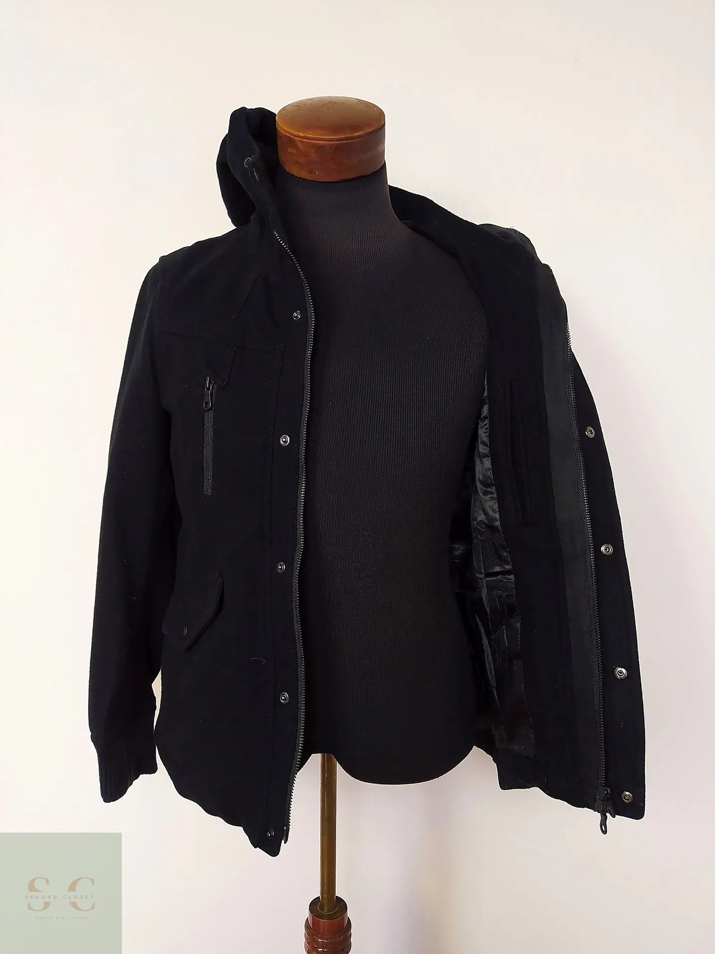 Chaqueta Japonesa Lana y cashmere TK Japan Negro Talla XS 6