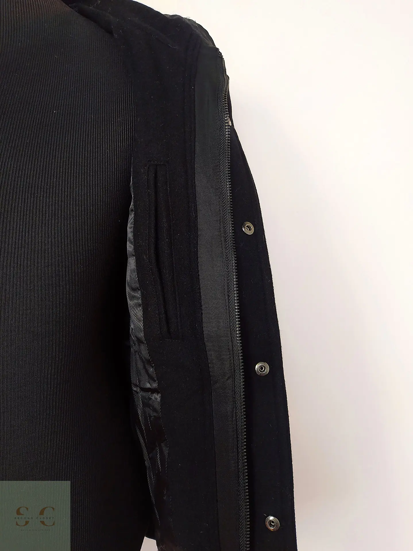 Chaqueta Japonesa Lana y cashmere TK Japan Negro Talla XS 7