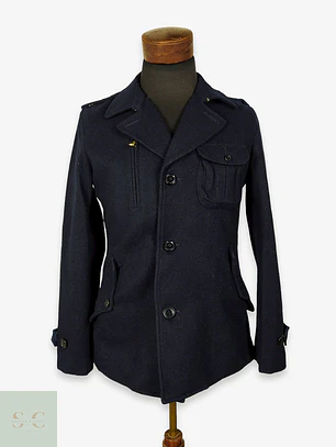Chaqueta Japonesa Premium Simplicity 100% Lana Azul – TALLA XS