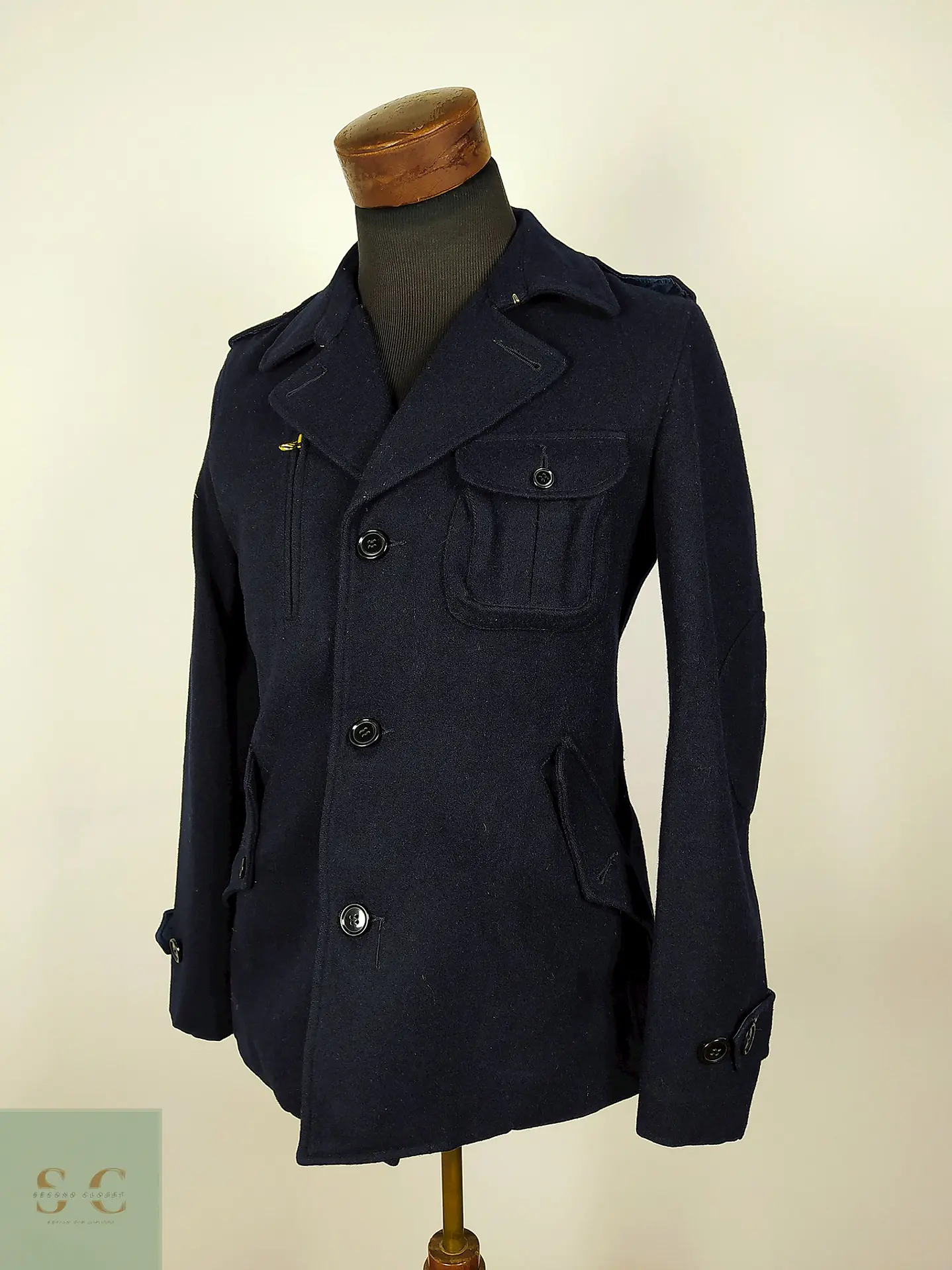 Chaqueta Japonesa Premium Simplicity 100% Lana Azul – TALLA XS 3