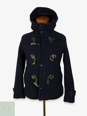 Abrigo Japonés Montgomery lana premium Azul TALLA XS Haré 