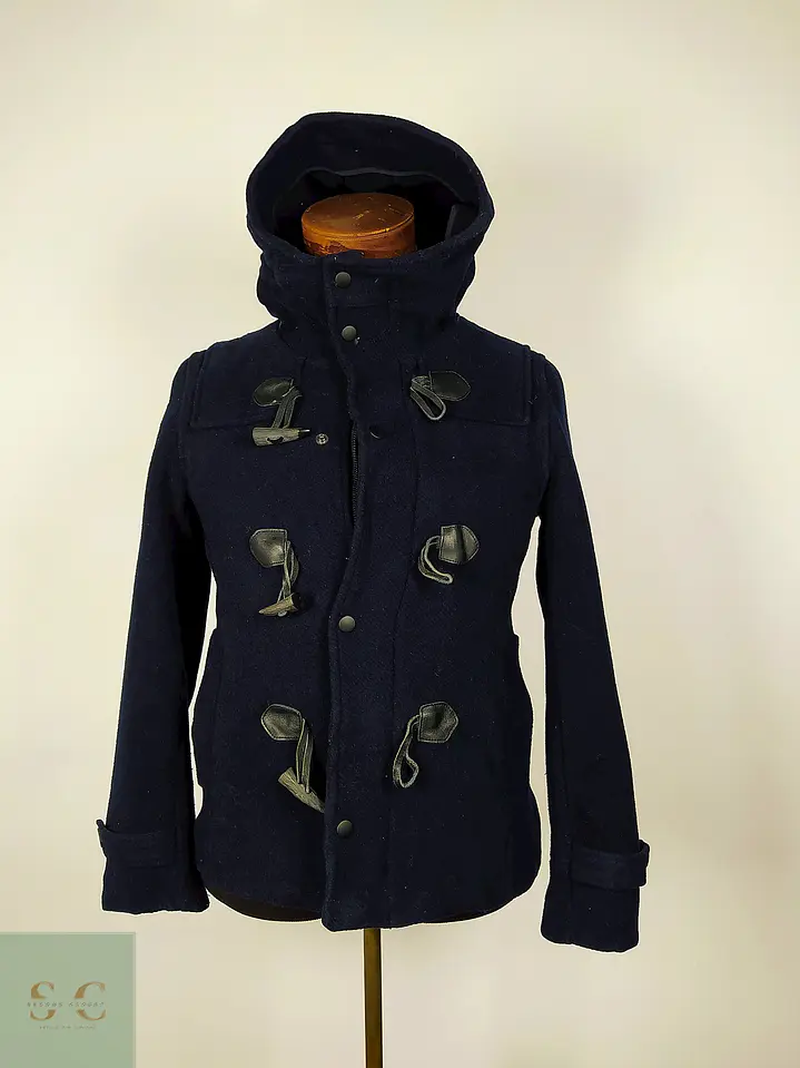 Abrigo Japonés Montgomery lana premium Azul TALLA XS Haré  2