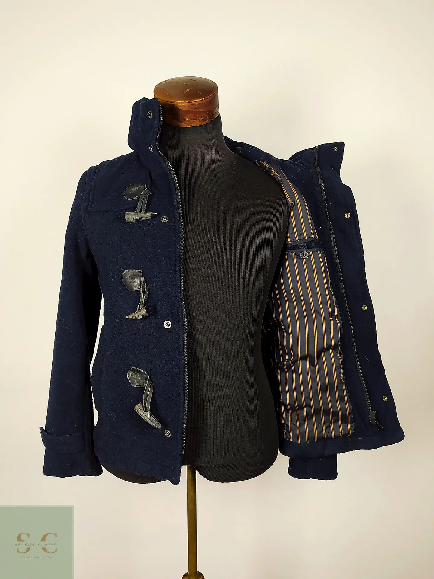 Abrigo Japonés Montgomery lana premium Azul TALLA XS Haré  5
