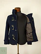 Abrigo Japonés Montgomery lana premium Azul TALLA XS Haré  - Miniatura 5