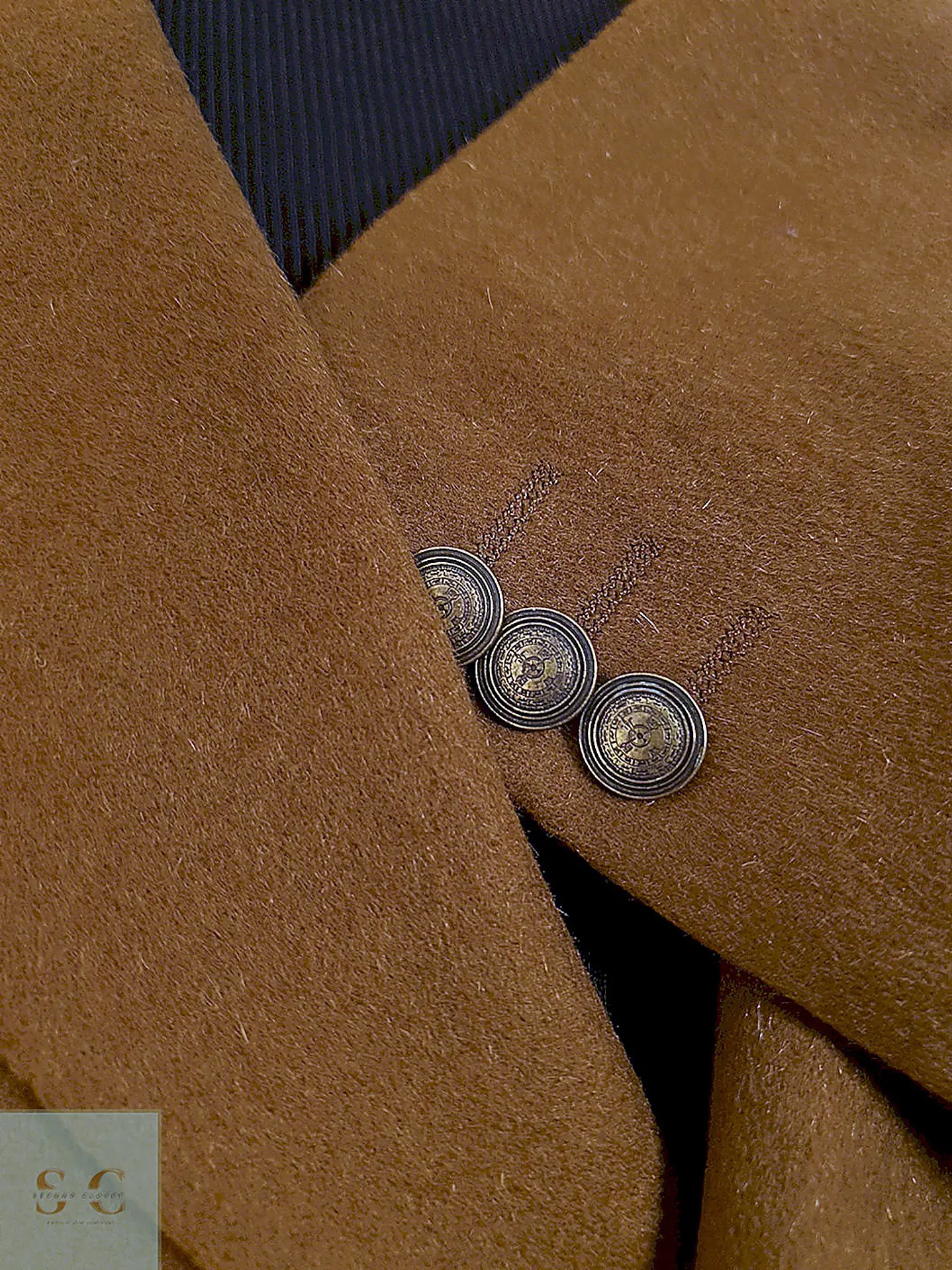 Blazer Paul Smith Camel 100% Cashmere - Talla 2XL 9