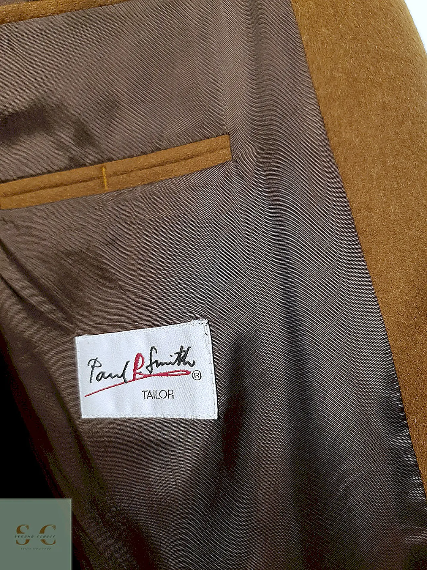 Blazer Paul Smith Camel 100% Cashmere - Talla 2XL 10