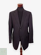 Blazer Canali Negro Raya Diplomática Lana Sastrería Italiana Talla L - Miniatura 1
