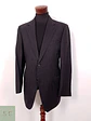 Blazer Canali Negro Raya Diplomática Lana Sastrería Italiana Talla L - Miniatura 3