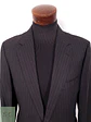 Blazer Canali Negro Raya Diplomática Lana Sastrería Italiana Talla L - Miniatura 6