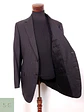 Blazer Canali Negro Raya Diplomática Lana Sastrería Italiana Talla L - Miniatura 10