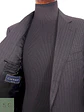 Blazer Canali Negro Raya Diplomática Lana Sastrería Italiana Talla L - Miniatura 15