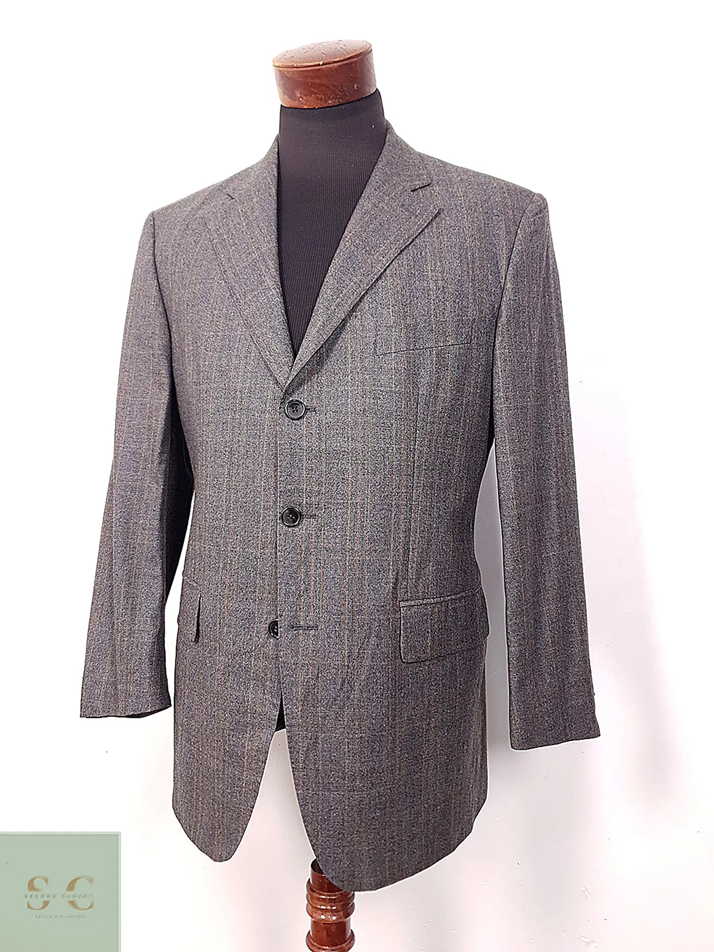 Blazer Sor Plomo 100% Lana Merino Super Fina - Talla L 3