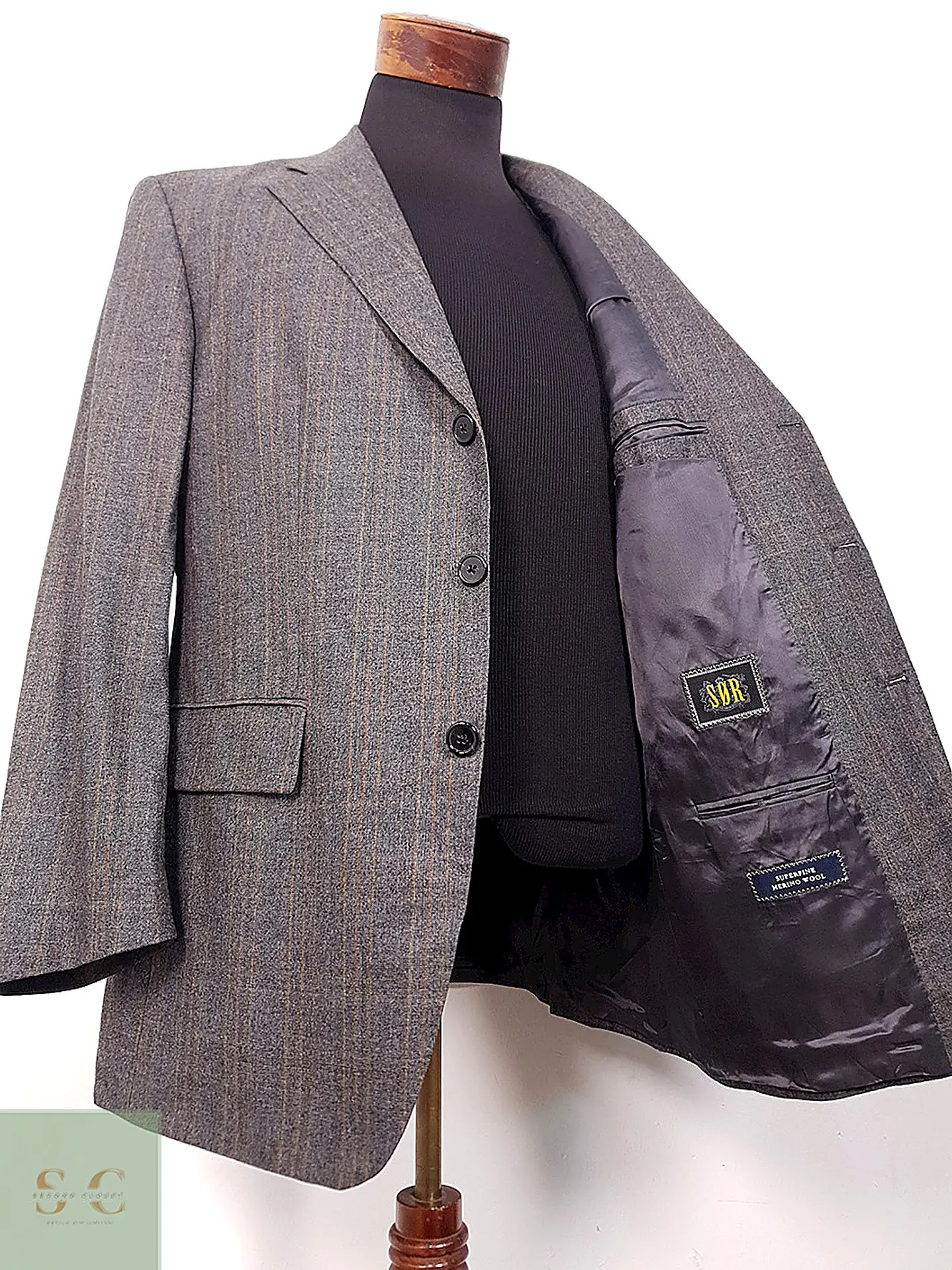 Blazer Sor Plomo 100% Lana Merino Super Fina - Talla L 7