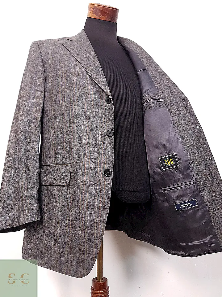 Blazer Sor Plomo 100% Lana Merino Super Fina - Talla L 7