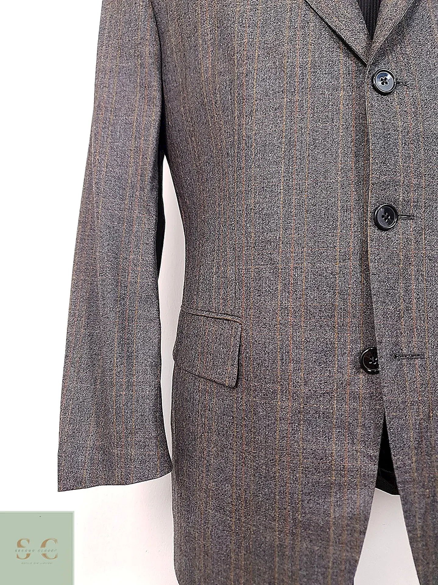 Blazer Sor Plomo 100% Lana Merino Super Fina - Talla L 11