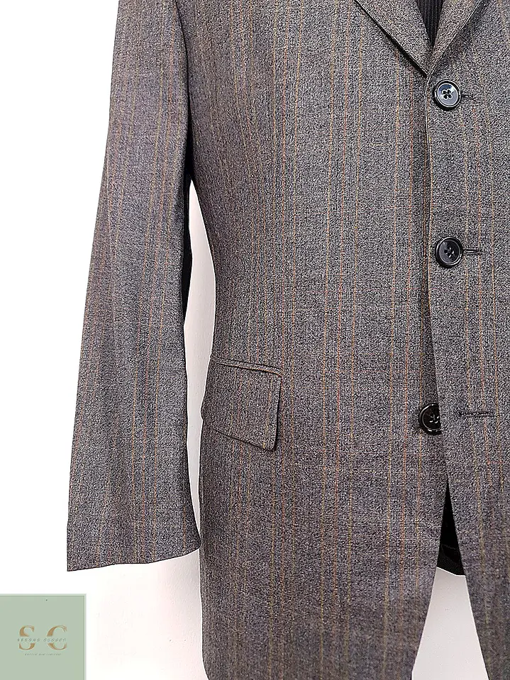 Blazer Sor Plomo 100% Lana Merino Super Fina - Talla L 11